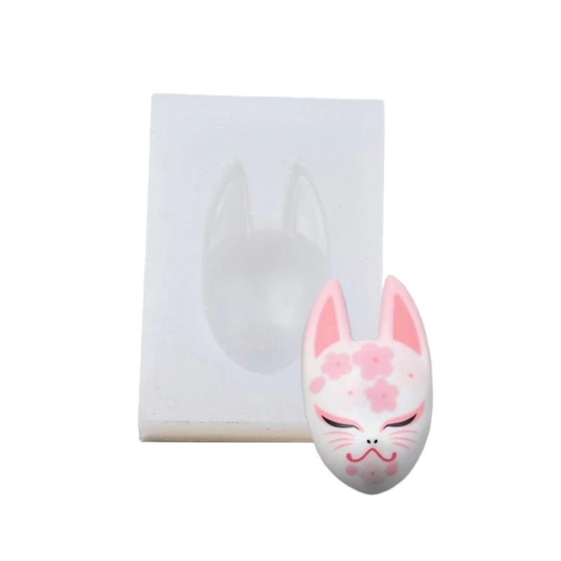 Easy to Use Epoxy Resin Glue Mold for Mask Clay Crafts Foxes Mask Moulds for Theater Performances and Costume Parties