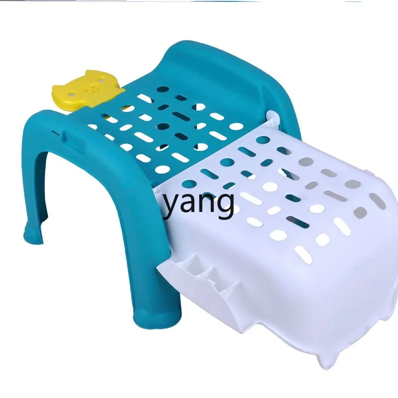 

CX Children Shampoo Chair Household Foldable Sitting Lying Dining Chair Head Washing Fantastic Cap