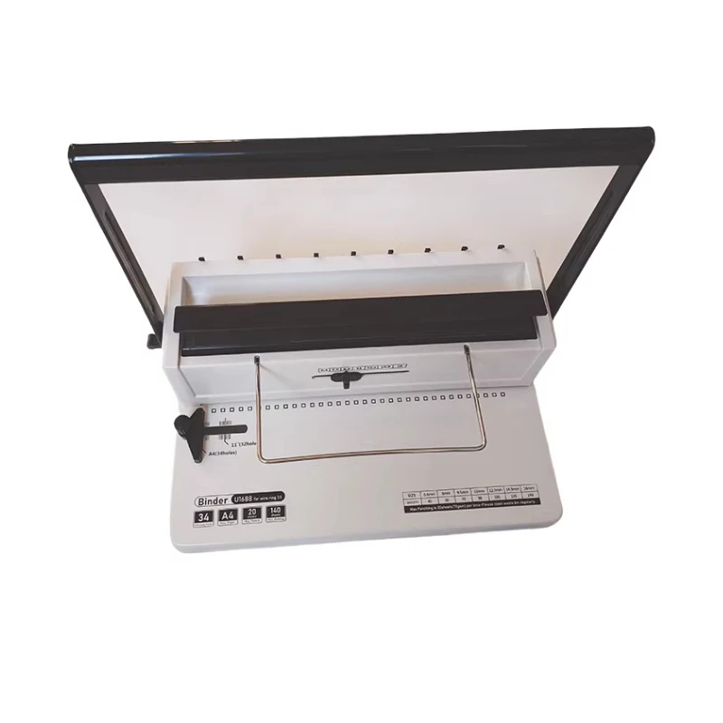 

34-Hole Square Hole YO Double-Wire Iron Ring Binding Machine Wall Calendar Bidding Document Customization Office Use Hole Punch