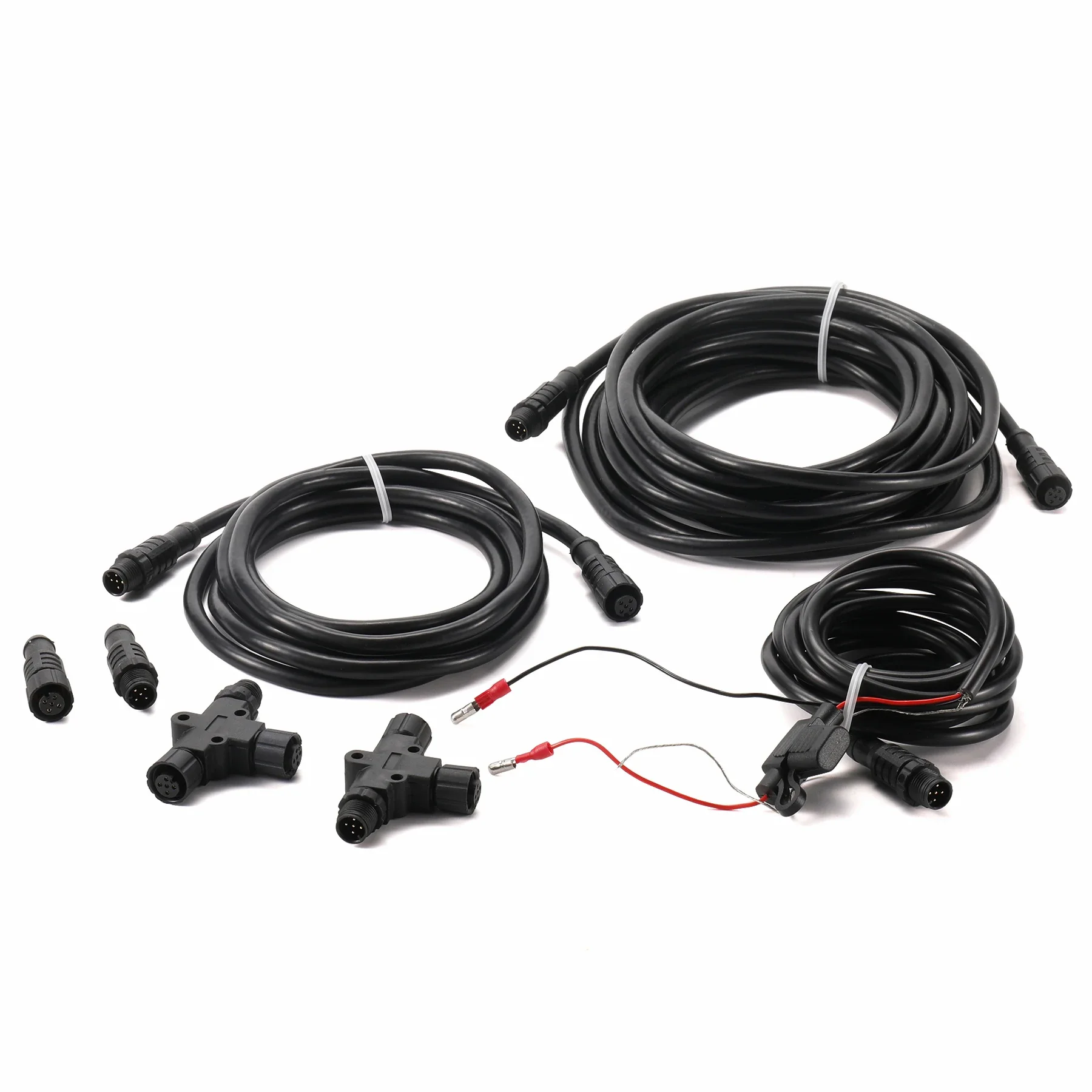 MC-N2K_SK1 NMEA 2000 Starter Kit, Marine Grade NMEA 2000 Backbone Cables Drop Cables Dual Tee Connector Compatible with Lowrance