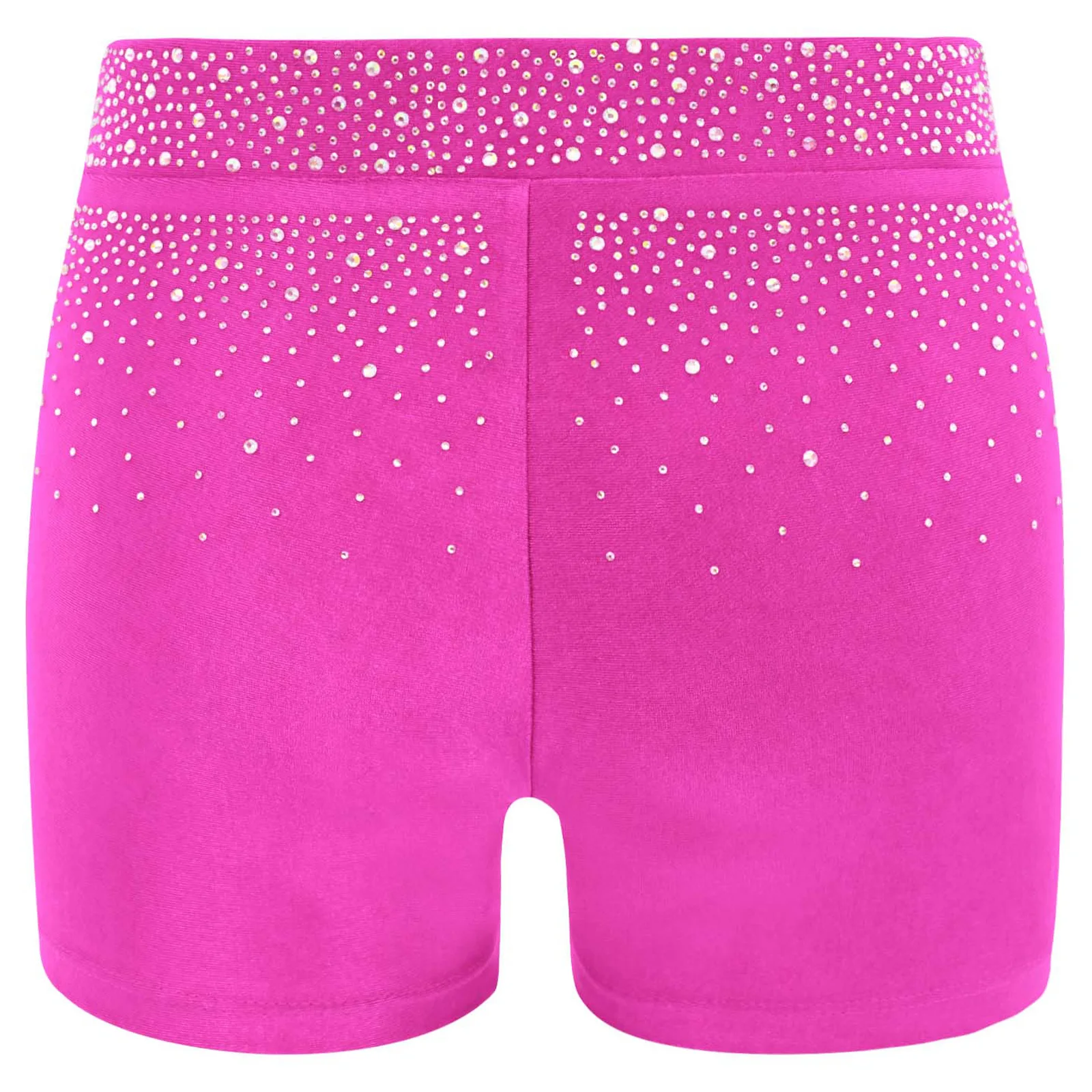 Womens Ballet Boxer Shorts Rhinestones Latin Dance Shorts for Figure Skating Dance Gymnastics Workout Acrobatics Performance