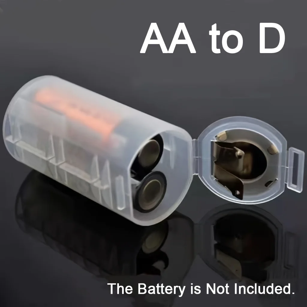 High Toughness AA TO D Battery Storage Box AA-D Converter Adaptor Battery Case Holder Plastic Bracket Switcher