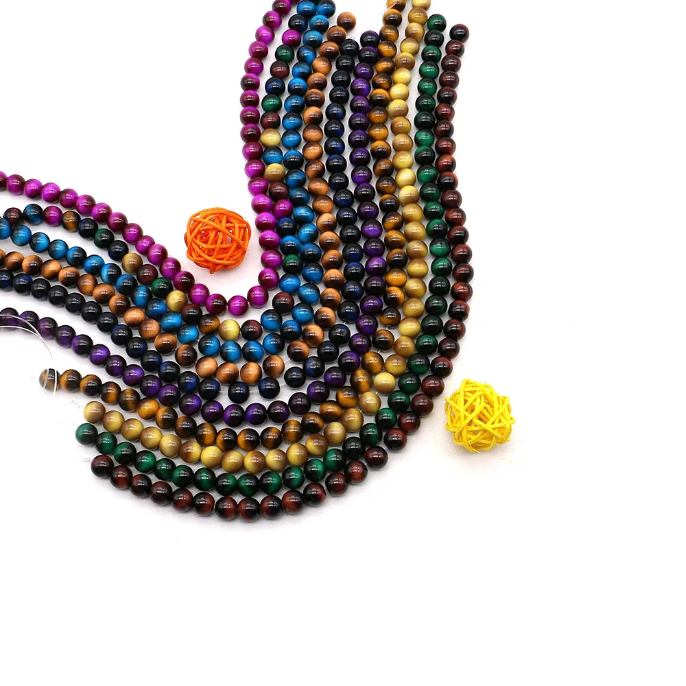 متعدد نمط تقليد عين النمر فضفاض خزر عازل لصنع المجوهرات عقد دي اي واي سوار الإكسسوار اختيار حجم 8/10/12/14/16 مللي متر