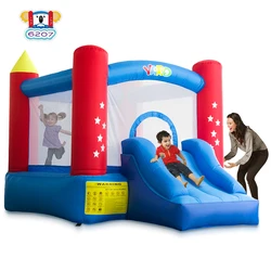 Maison gonflable à rebond pour enfants, usage domestique, mini château gonflable avec souffleur, terrain de jeu pour enfants, tramimmersion de saut, cadeau d'anniversaire pour enfants