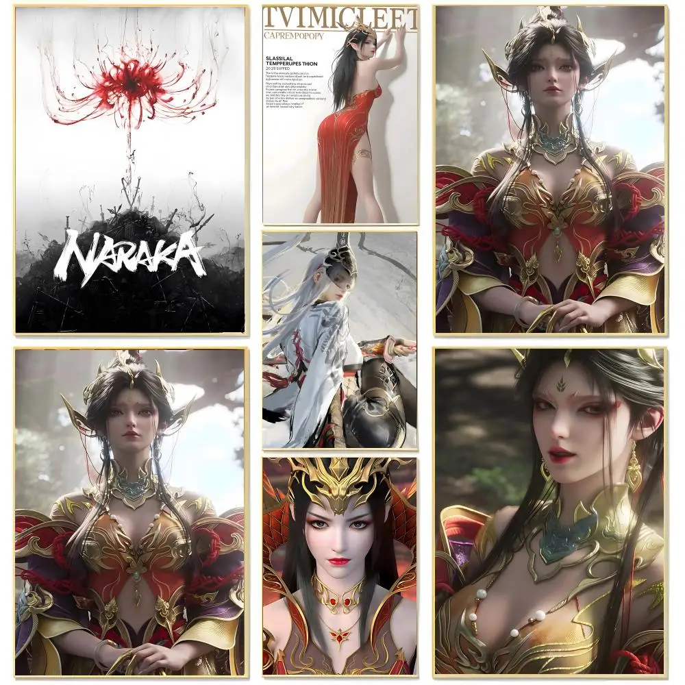 chinese melee battle game Naraka Bladepoint Poster Living Room Bedroom Decorative Print Unframed Decor