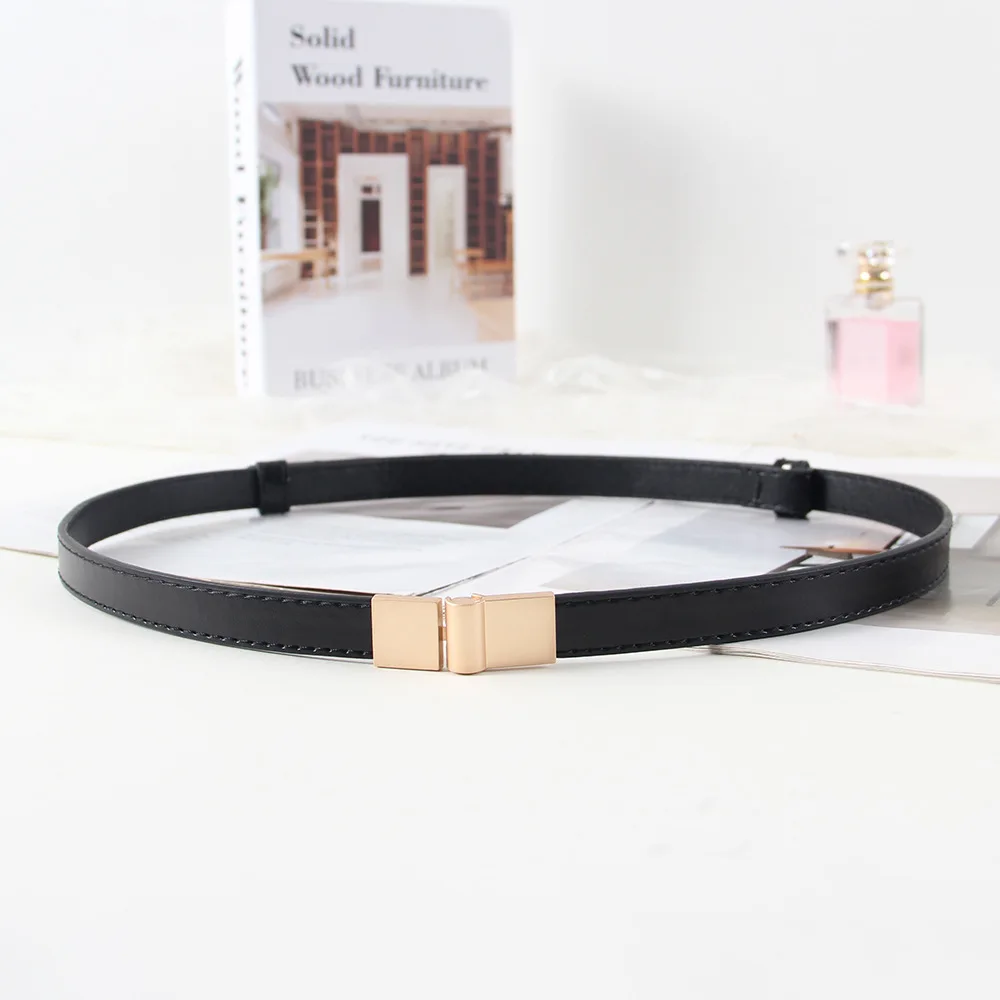Women's Adjustable Thin Belt Korean Style Slim Waist Strap for Dresses Coats Fashion women slim Buckle Lock Delicate Belt