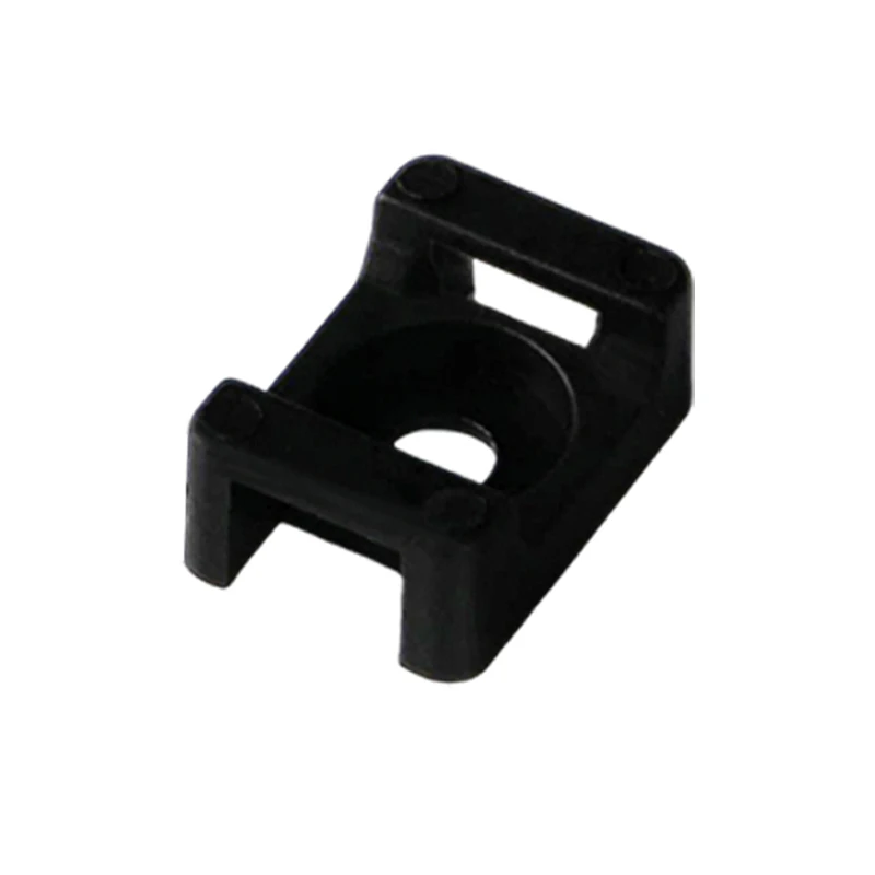 Cable Tie Mounts Seat Fixed Seat 100pcs Wire Buddle Saddle Type Plastic Holder White Black Plastic Saddle Cable Mount Holder