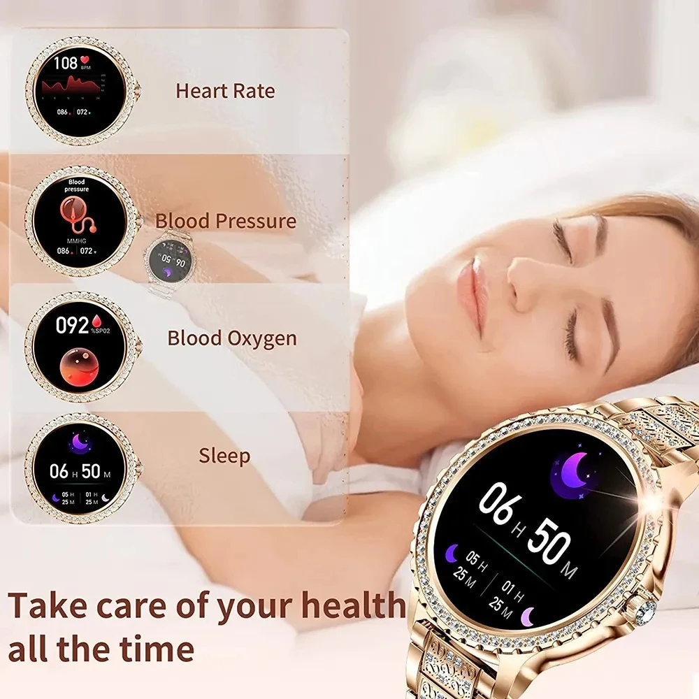 2023 New Fashion Women Bluetooth Call Smart Watch 1.32\