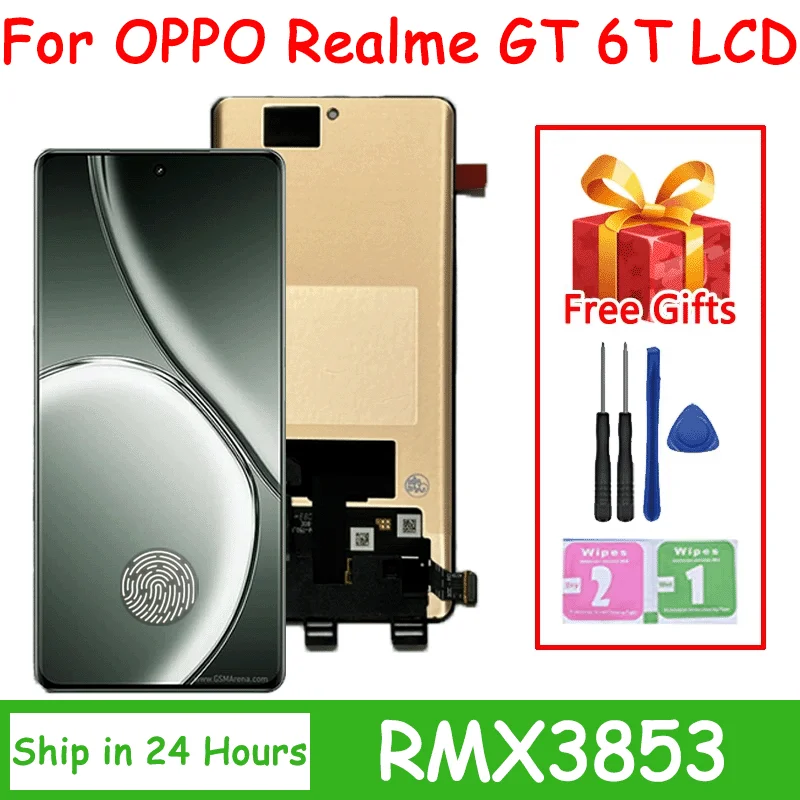 678-amoled-120hz-per-realme-gt-6t-display-lcd-touch-panel-screen-digitizer-per-realme-gt-6-t-rmx3853-lcd-di-ricambio