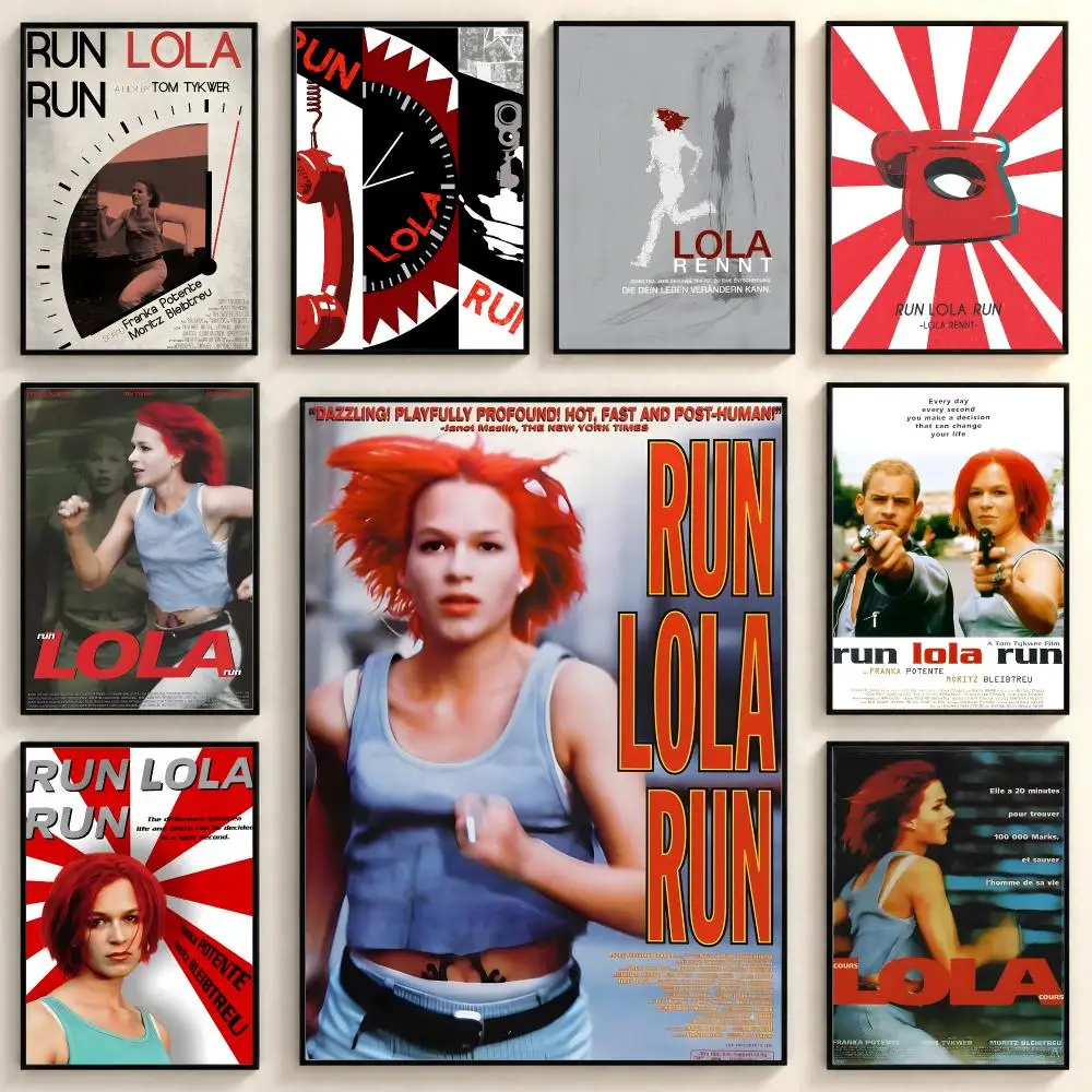 Thrilling Movie R-Run Lola Run Poster Peel And Stick PP Series HD Frameless Wall Indoor Decor Gift