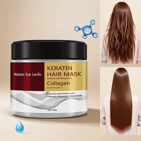 Collagen Keratin Hair Mask Dual Oil Control Moisturizer Conditioner Soft Smooth Frizz Damaged Repair Revitalize Hair Care