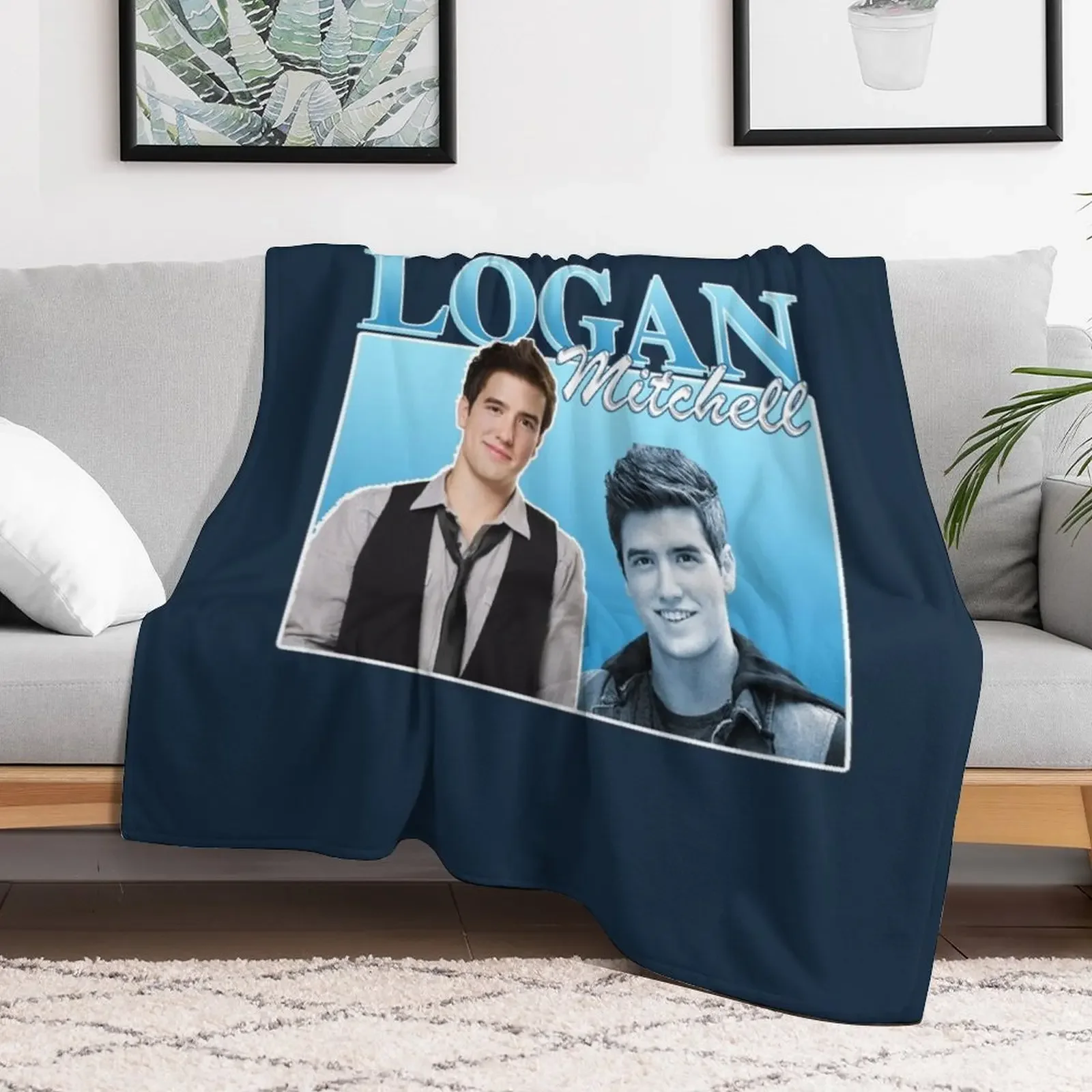 Logan Mitchell Throw Blanket Soft Baby Bed Blankets