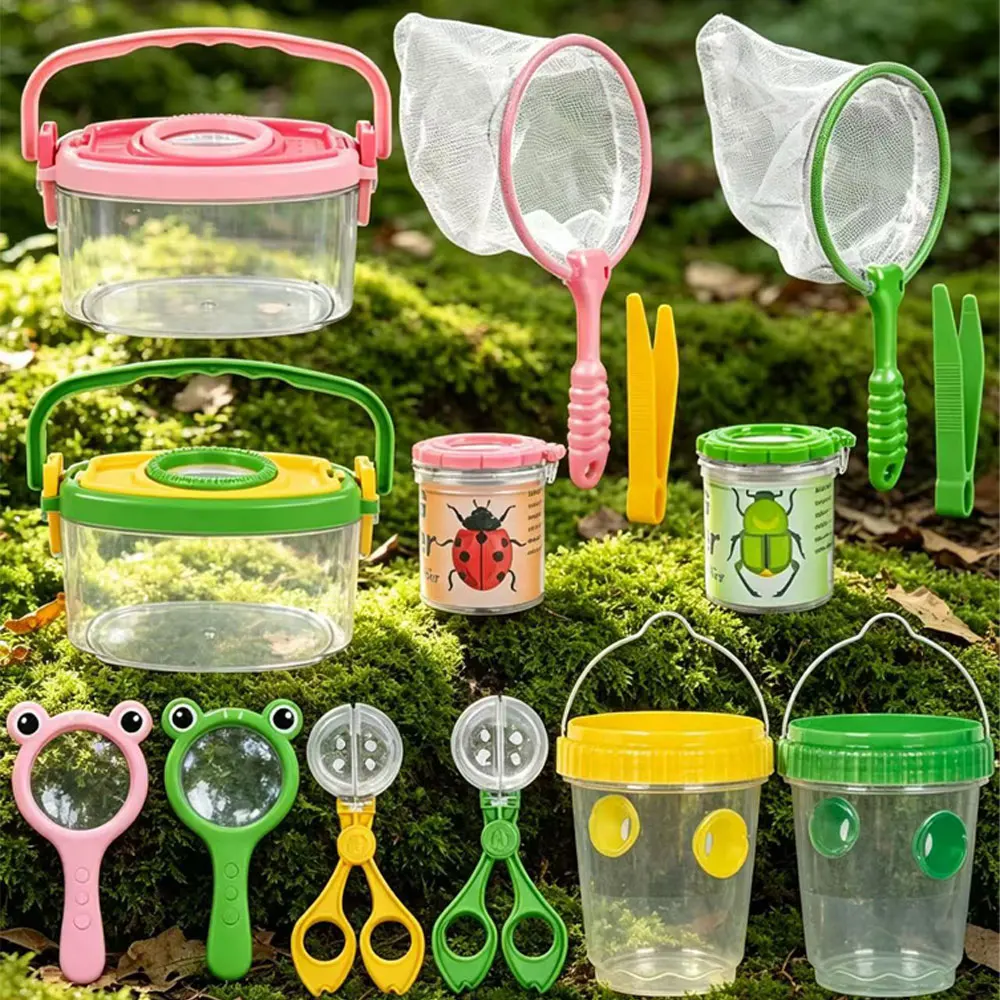 Children'S Insect Handheld Observation Box Observation Jar Fruit Fly Trap Capture Net Magnifying Glass Natural Exploration Toy