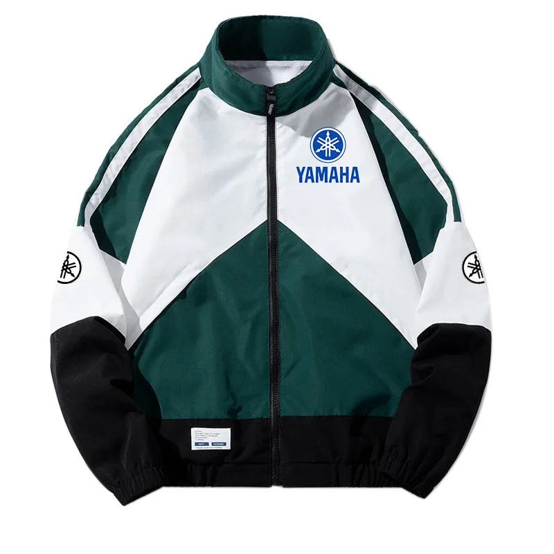 2026年ヤマハロゴ入りメンズ野球ジャケット、ヒップホップパッチワー