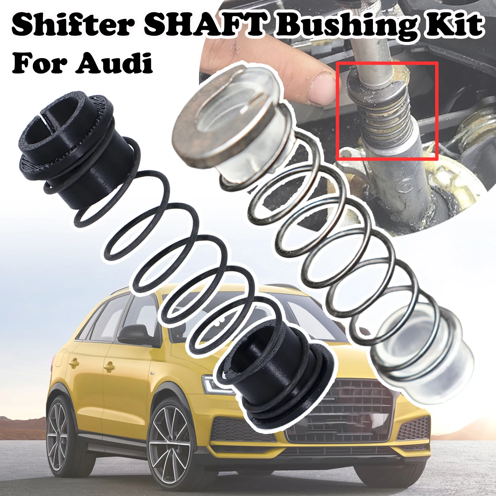 

Gear stick Lever Shifter Shaft Bushing Kit For Audi A2 A3 S3 Q3 TT TTS TTRS Gear Shifting Issue Fix Manual Gearbox Spare Parts