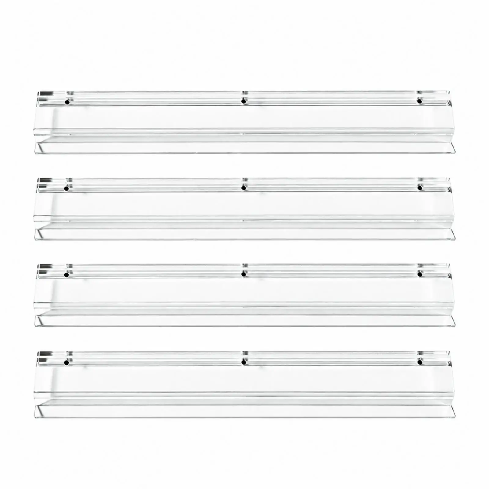Transparent Acrylic Mahjong Pusher Ruler for Mahjong Table Automatic Style Tile Alignment Helper with Curved Channel for Smooth
