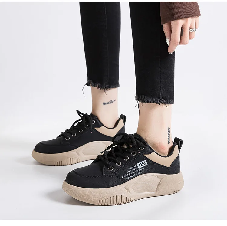 

Женская обувь 2026, туфли на высоком толстой подошве, спортивная женская обувь, студенческая уличная повседневная обувь