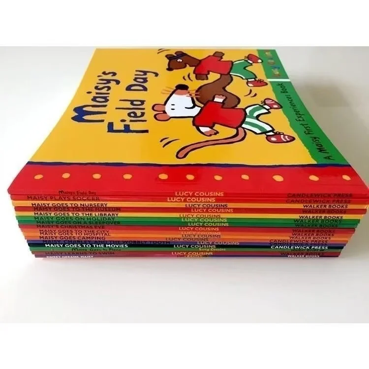 36 Volumes Maisy Mouse Wave English Picture Book Children Kids Sticker Storybook IQ EQ Training Learning