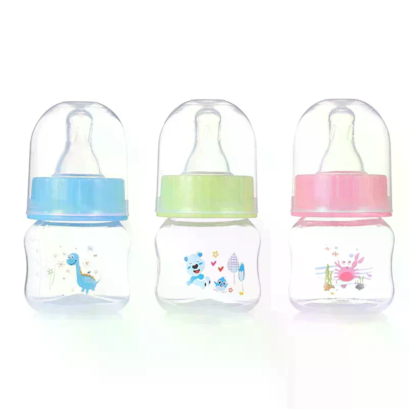 50ML Care Baby Newborn Mini Portable Feeding Nursing Bottle Bpa Free Safe Infant Nursing Nipple Feeder Fruit Juice Milk