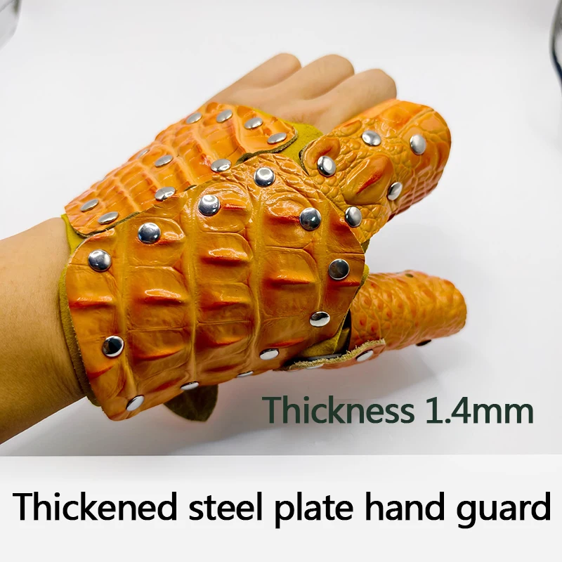 New thickened steel plate protective gloves, hand protection belts, fish wheel hand protection gloves