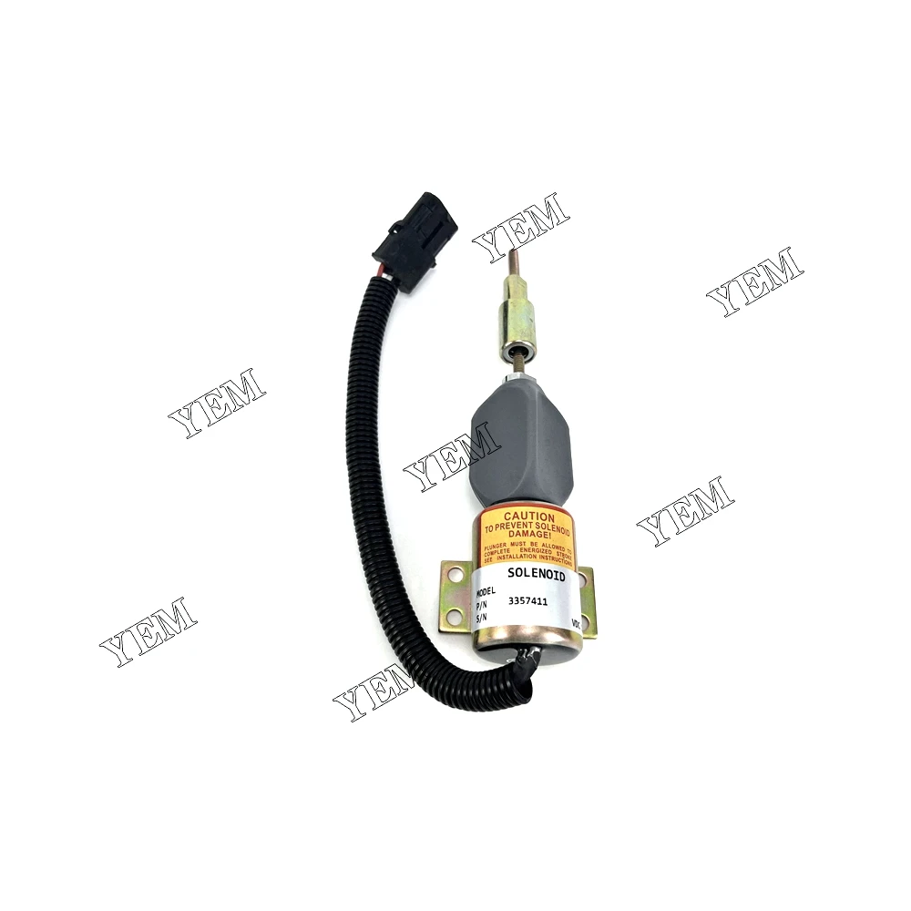 High performance 6CT Solenoid Valve 12v 3357411 1751ES-12E6ULB1S5 907120120014 For Cummins Engine parts