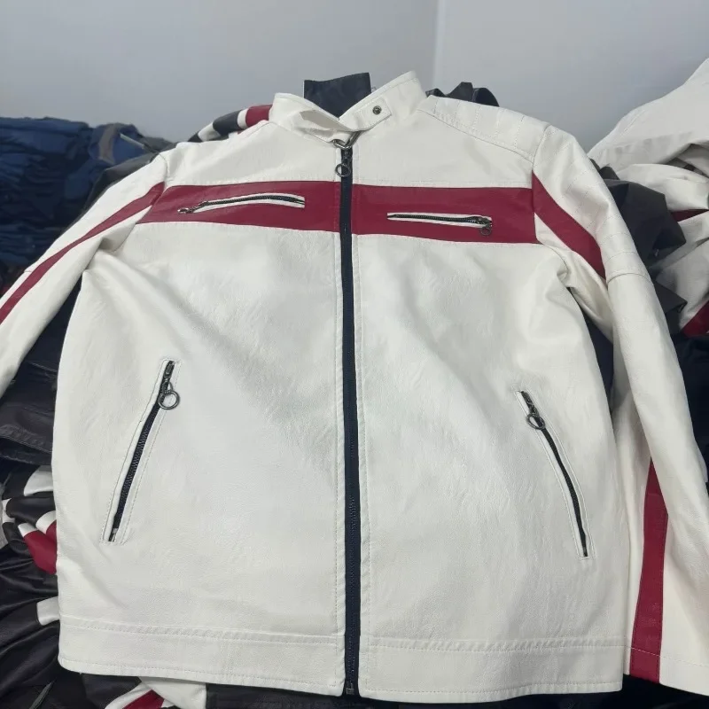 

Versatile Men's Leather Jacket 2025 Autumn Winter Riding Suit with Zip Up Front Lightweight for Layering Urban Commuting​