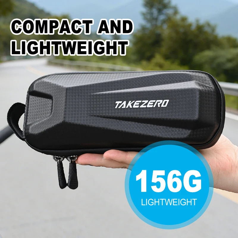 حقيبة دراجة ذات هيكل صلب من مادة EVA سعة 1 لتر لدراجات الجبال والطرق - حقيبة شعاع أمامية، حقيبة أنبوبية علوية مقاومة للماء، معدات ركوب الدراجات #5