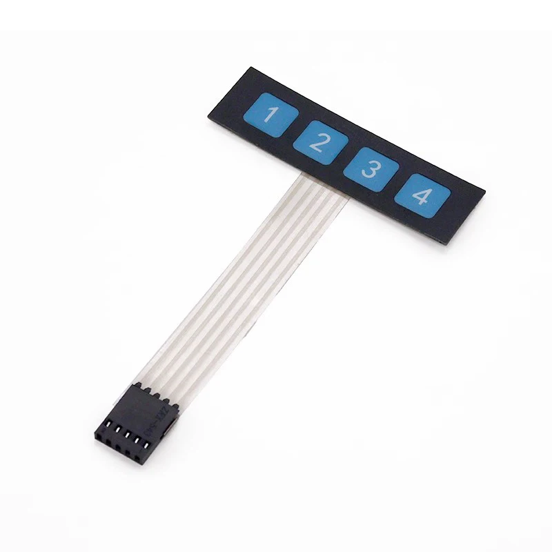 4 12 16 20 Tombol Kunci Sakelar Membran 1X4 3X4 4X4 4X5 Tombol Matriks Array Keyboard Keypad Panel Kontrol Kit DIY UNTUK Arduino