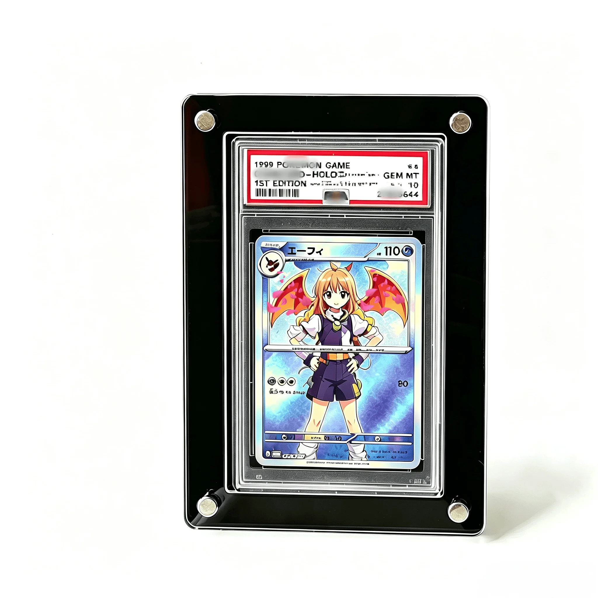 Graded Card Display - Soporte de exhibición de acrílico negro