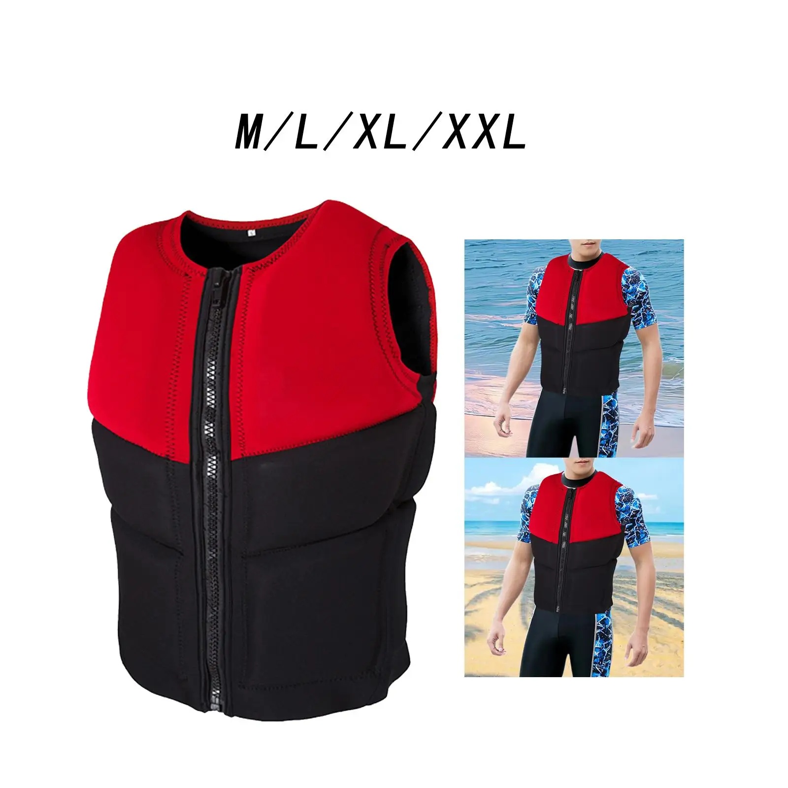 

Swim Jacket Neoprene Portable Buoyancy Vest for Wakeboarding Sailing Surfing