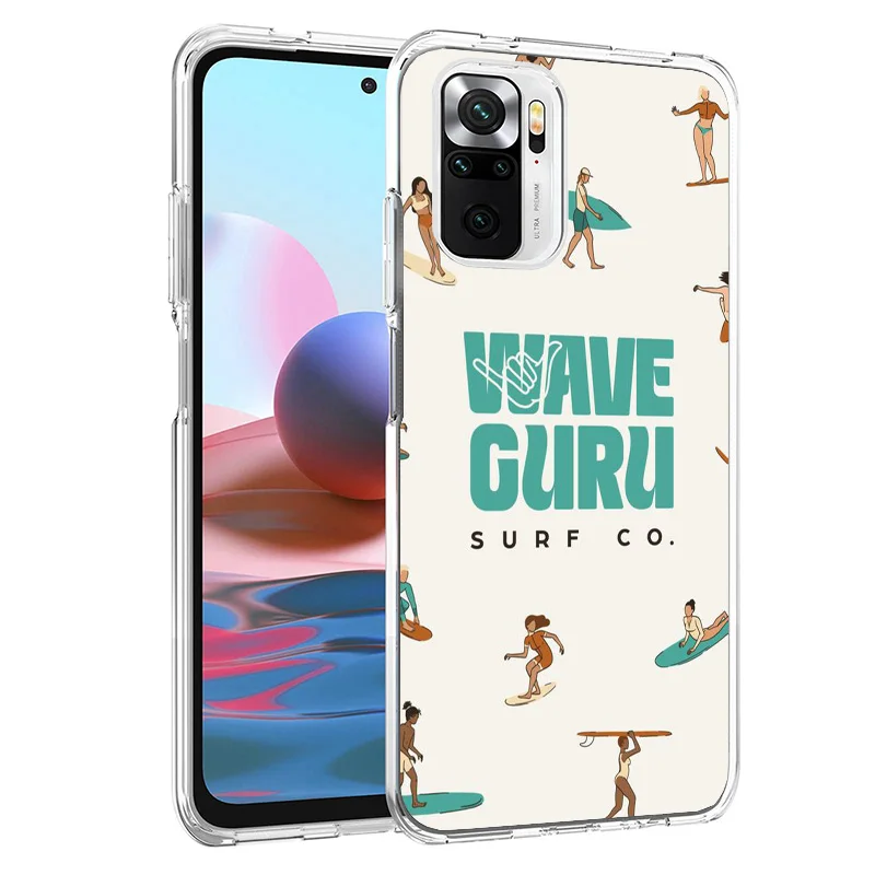 Surf Board Aesthetic Phone Case For Xiaomi Redmi 12 12C 9 9A 9C 9T 10 10A 10C 8 8A 7 7A 6 6A K40 K20 Pro S2 10X Printing Cover