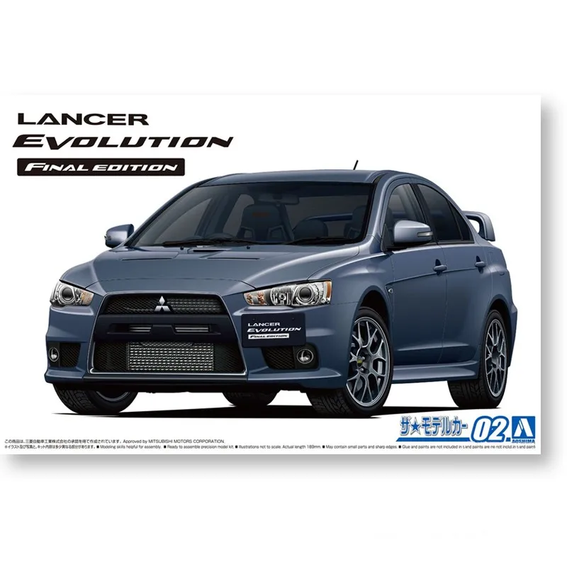 Статическая Сборная модель автомобиля aoshim05795, масштаб 1/24 для Lancer Evolution X, набор моделей автомобиля