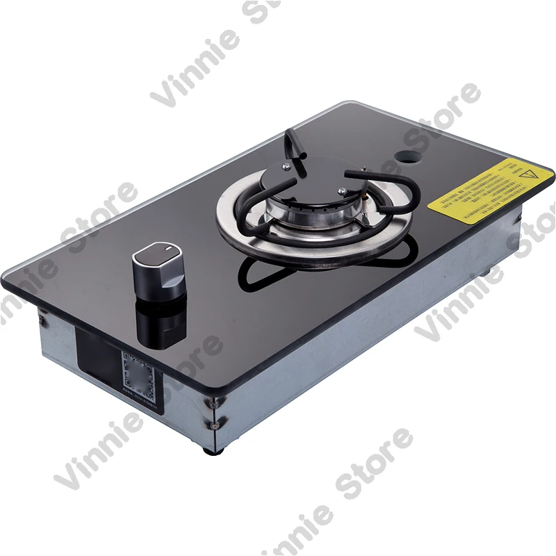Tempered glass countertop gas stove RV yacht kitchen outdoor home single burner gas stove GR-B002