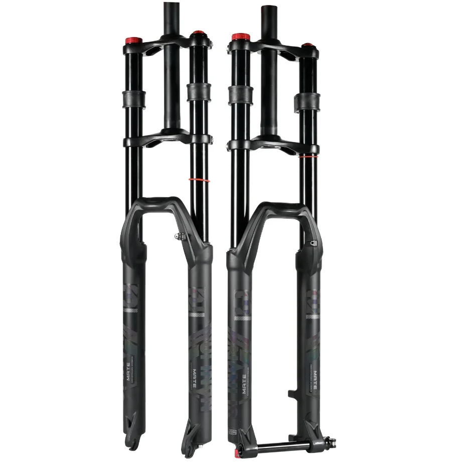 

26 Inch Fat Bike Forks Double Shoulder Front Fork Rebound Adjustment 27.5inch 29inch Magnesium Alloy Mtb Fork