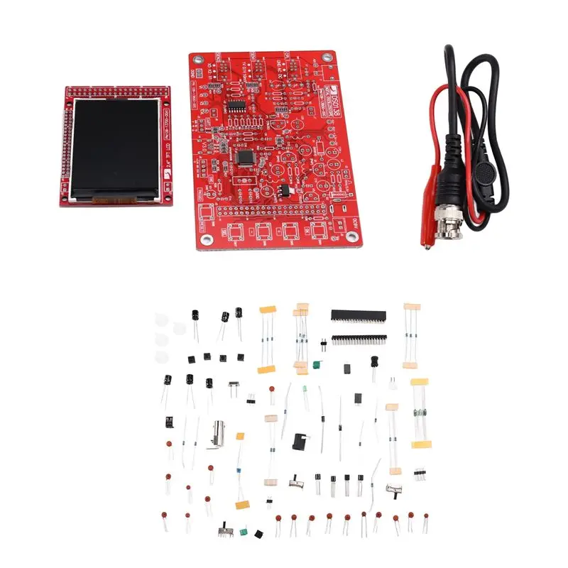 THIVN-Complete DSO138 Digital Oscilloscope With TFT And Probe Clip, Designed For Arduino Development Board