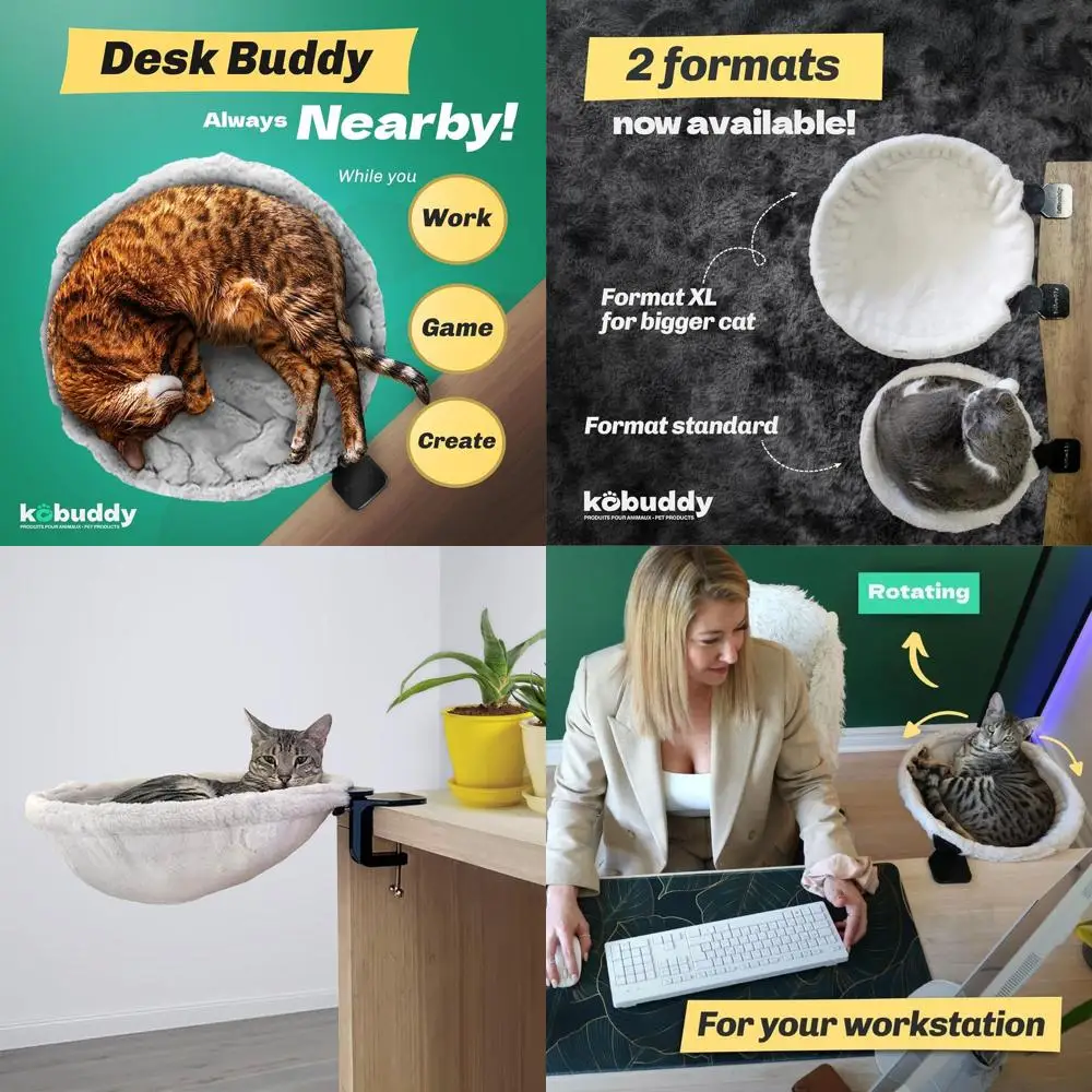 

Эргономичный стол-кровать для кошек, удаленно работающих специалистов и геймеров — прочный, удобный, выдерживает до 50 фунтов.