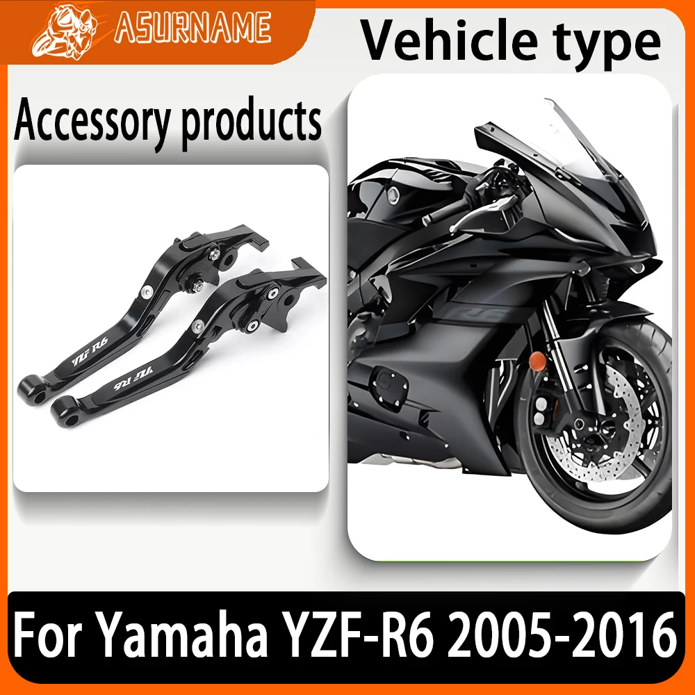 

For Yamaha YZF-R6 YZFR6 YZF R6 2005-2016 Motorcycle Adjustable Folding Extendable Brake Clutch Levers