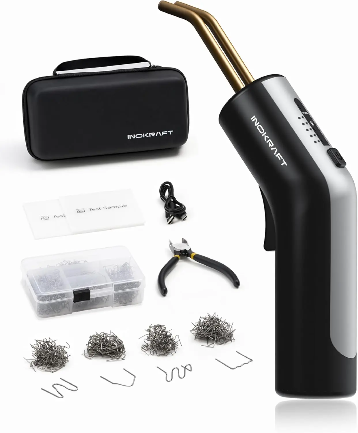 

Беспроводной комплект для сварки пластика с 500-скобками, портативный для ремонта бампера и самостоятельного ремонта