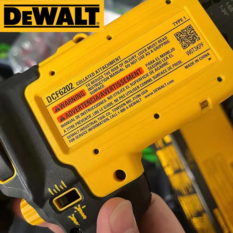 DEWALT DCF620 Drywall Screw Gun 20V Handheld Automatic Feeding Nailing Machine Brushless 360 Degree Rotation Nail Gun