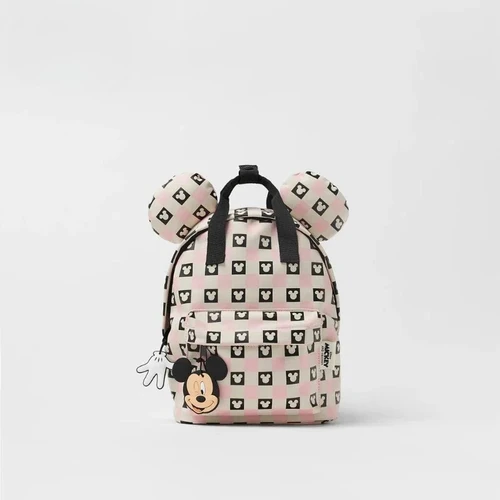 Imagen 1 del producto Nueva Llegada 2026, Mini Mochila con Estampado Completo de Mickey Mouse, Bolso de Hombro con Orejas de Mickey en 3D, Bolso de Viaje Moderno para Niños
