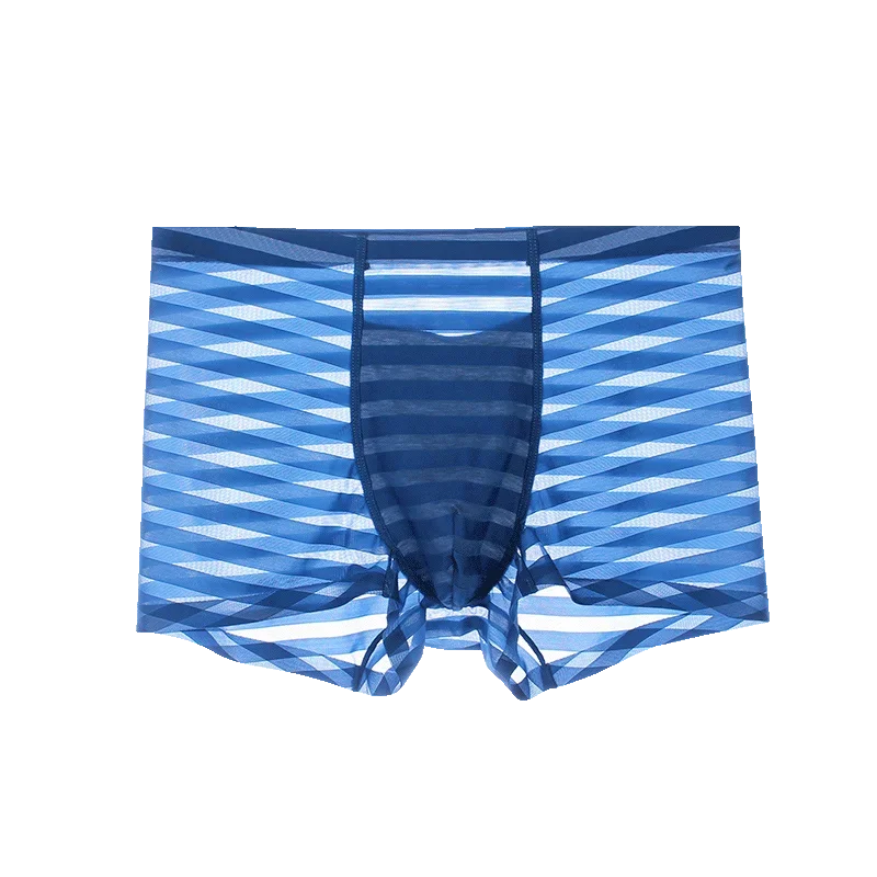 Men's underwear men's ice silk summer thin flat-angle pants seamless modal four-corner breathable antibacterial shorts head tide