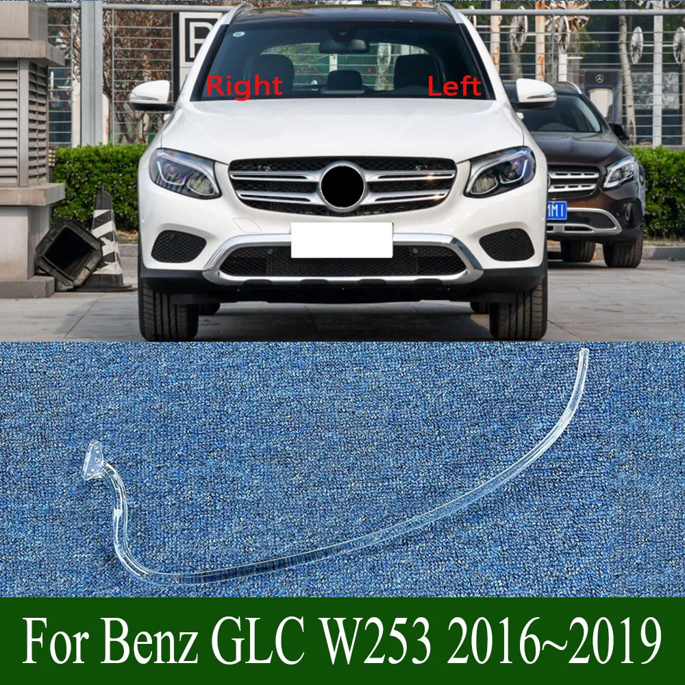 LED Daytime Running Light Tube Daily Headlamp Tube DRL Headlight Light Guide Strip For Benz GLC W253 2016~2019