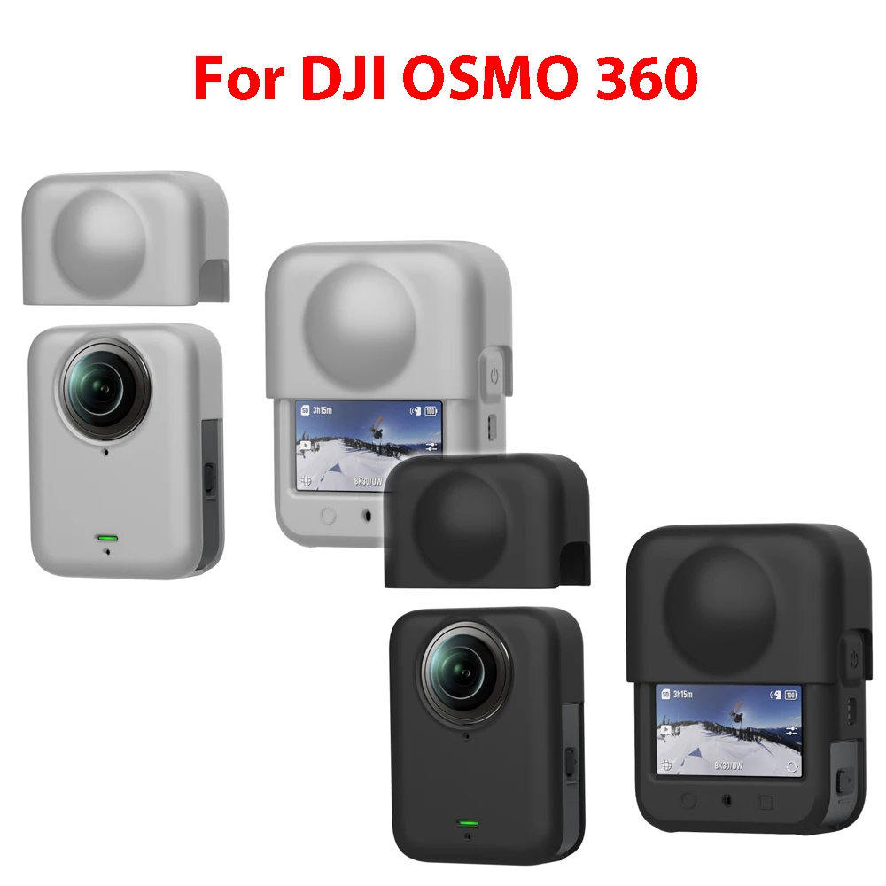 

For DJI OSMO 360 Silicone Camera Body Case Lens Case Anti-Scratch Shockproof Protective Cover Accessories