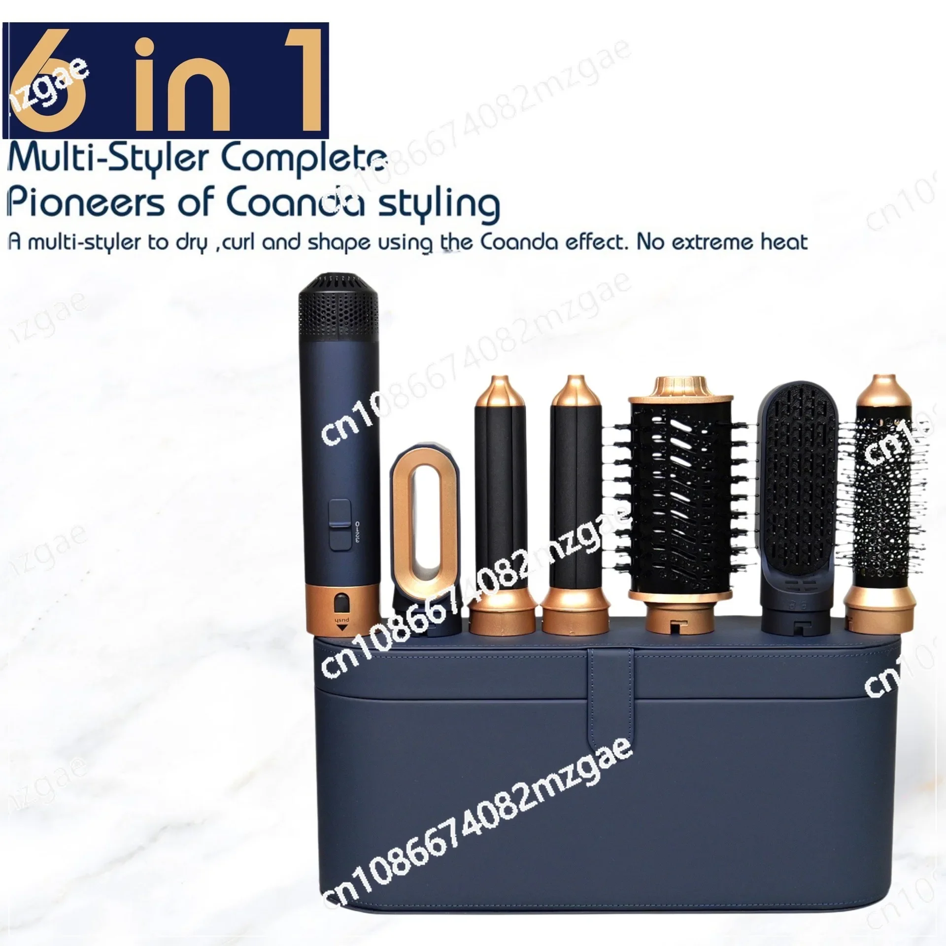 Six in one curling iron, hot air comb, multifunctional hair dryer, automatic curling iron, six in one hair styling device