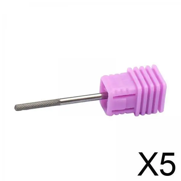 

5x Tungsten Steel Nail Bit Accessory for Acrylic Gel Nails Manicure Tool