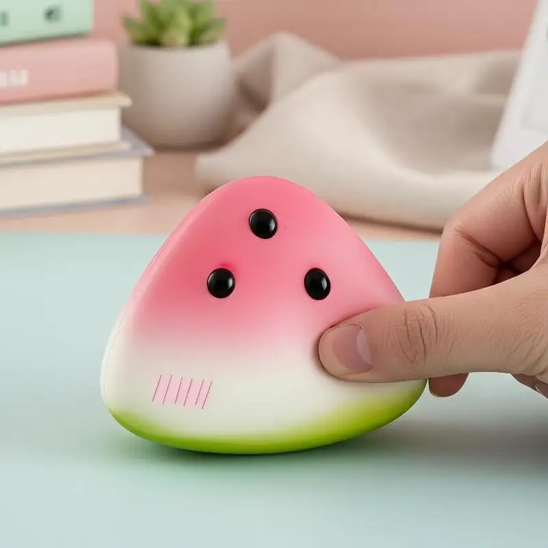 

Watermelon Shaped Toy Soft Slow Rebound Adorable Stress Relief for Kids Adults Office Party Gifts