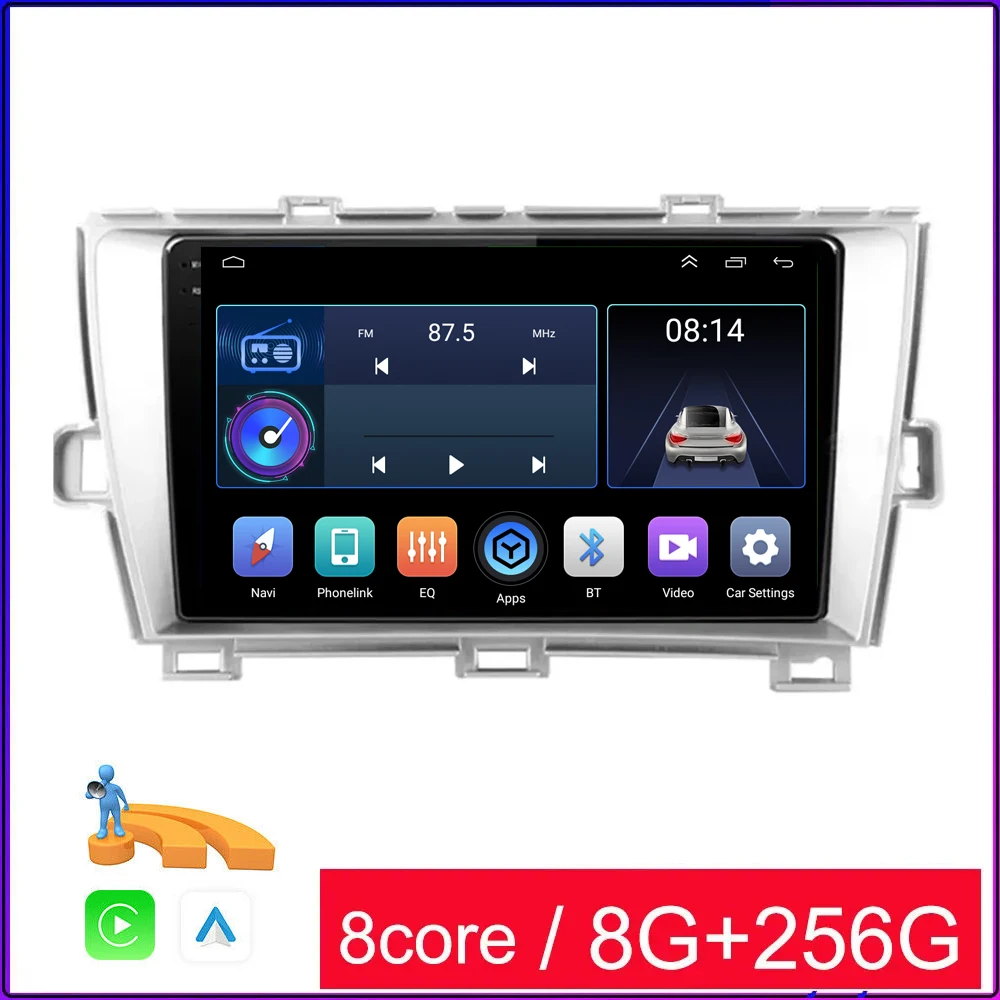 

Android 13 Car Radio For Toyota Prius XW30 2009 - 2015 Multimedia Video Player GPS Navigation Stereo Carplay DSP No 2 Din DVD