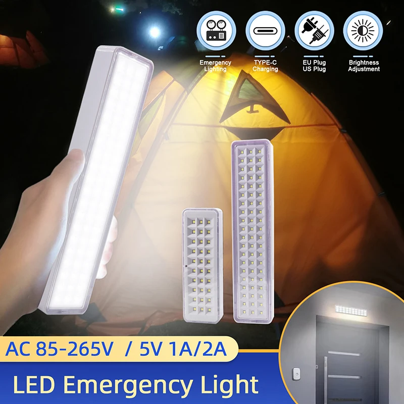 30 LED Beads Emergency Evacuation Light Fire Fighting Lamp Wall-mounted Smart LED Bulb Dimmable Power Failure Emergency Lighting