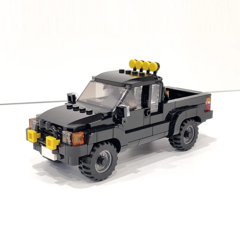 Snelheid Kampioen Stadsauto Model MOC Bouwstenen Pick-up Modulaire Technologie Geschenken Vakantie Monteer Kinderen Speelgoed Pak