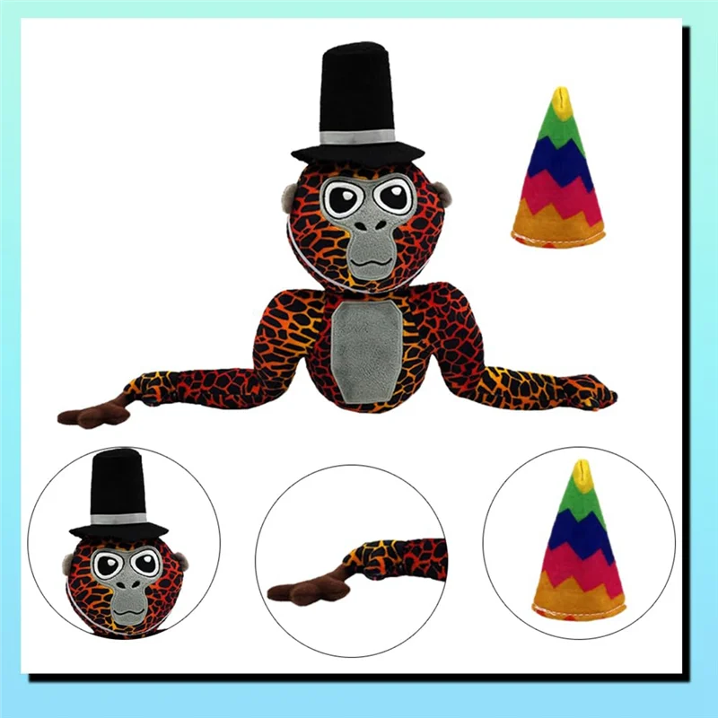 B05B-1 Sztuka Pluszowa Zawieszka Goryla Pluszowa Zawieszka Goryla Wypchane Zwierzęta Miękkie Pluszaki Jak Pokazano Miękka Pluszowa Poduszka Dekoracyjna